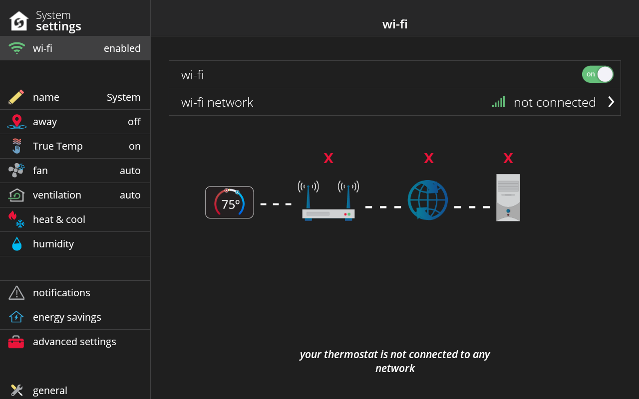 WiFi Enable Toggled